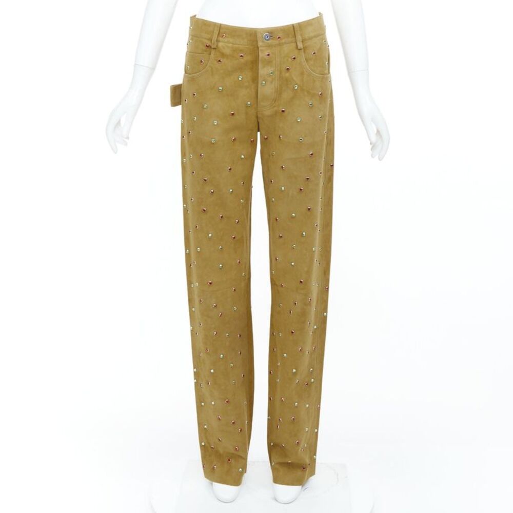 Bottega Veneta 2021 Runway Brown Suede Pants